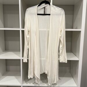 NWT: J. Jill open front tunic, size M in “cream.”